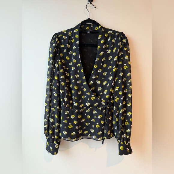 Banana Republic Floral Wrap Blouse - Picture 2 of 4